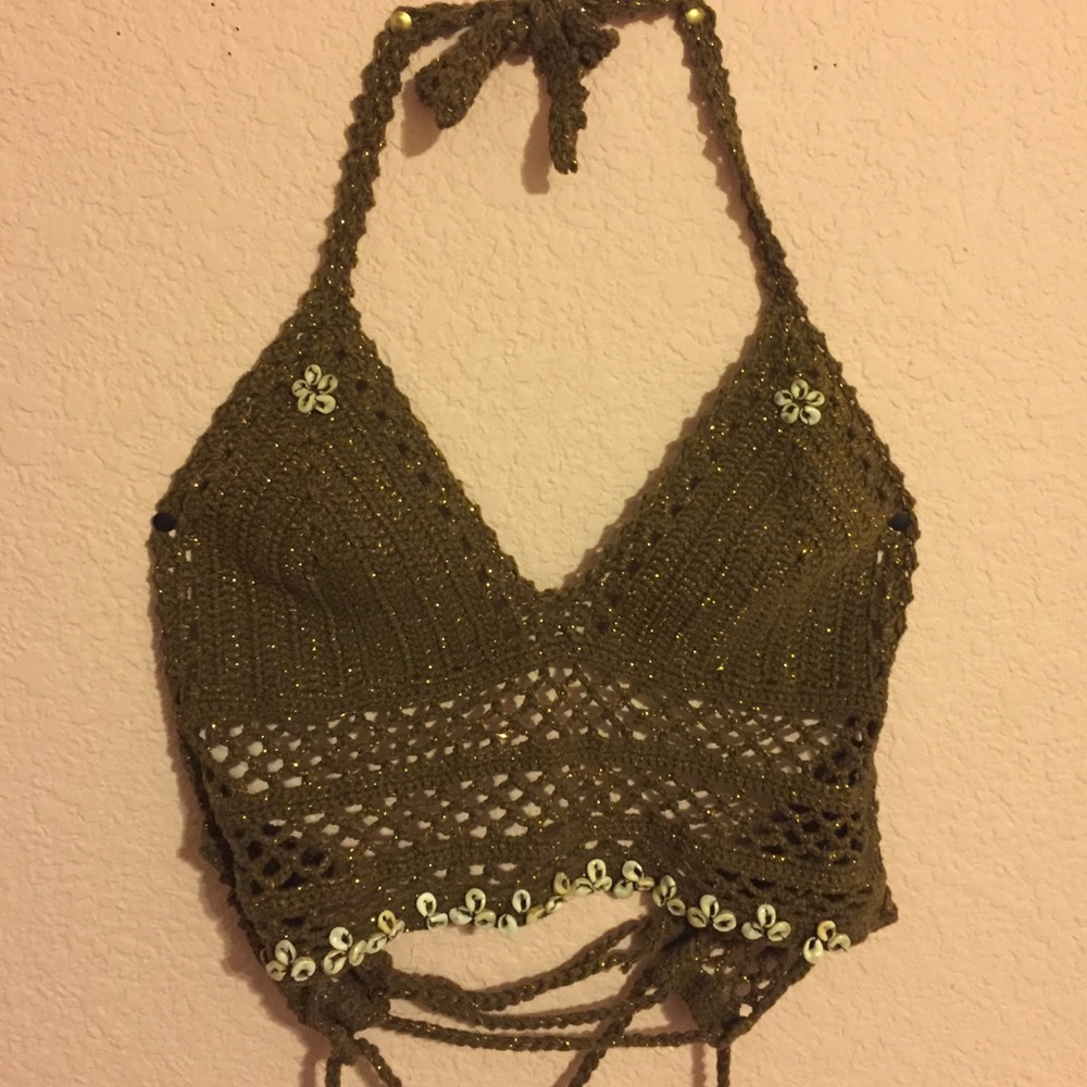 90s/2000s knit halter top